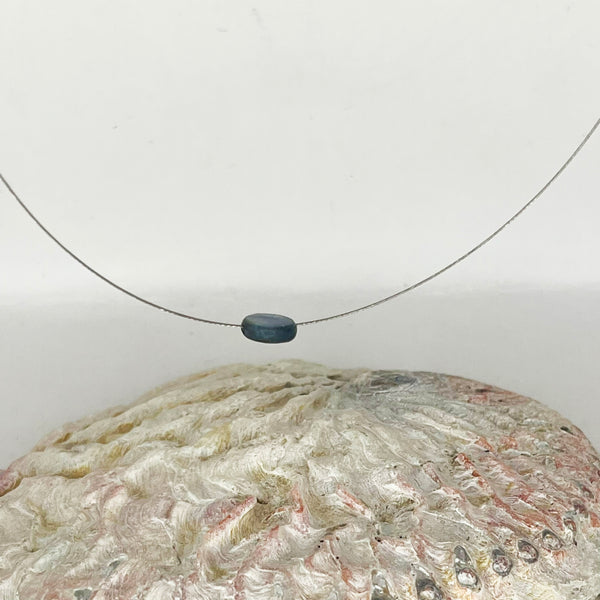 Floating Blue Kyanite Necklace