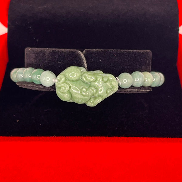 Pixiu Lucky Bracelet - Jade - Crystal Geological