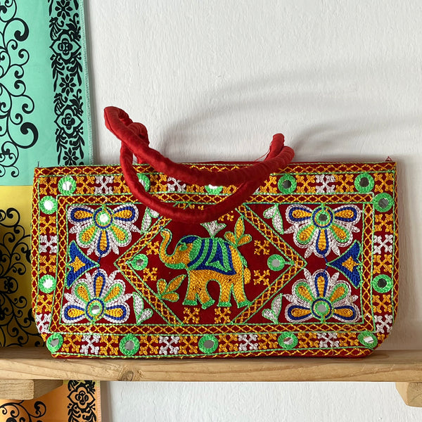 Embroidered Handbag from India - Small