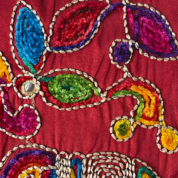 Embroidered Handbag from India - Large