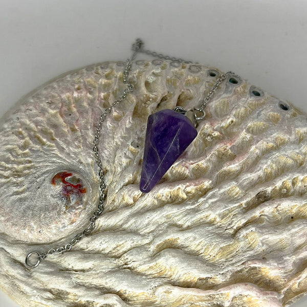 Amethyst Pendulum - Crystal Geological
