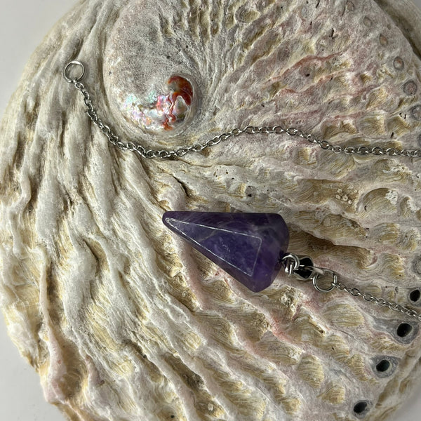 Amethyst Pendulum - Crystal Geological