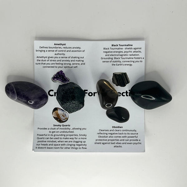Crystals for Protection - Gemstone Pack - Crystal Geological