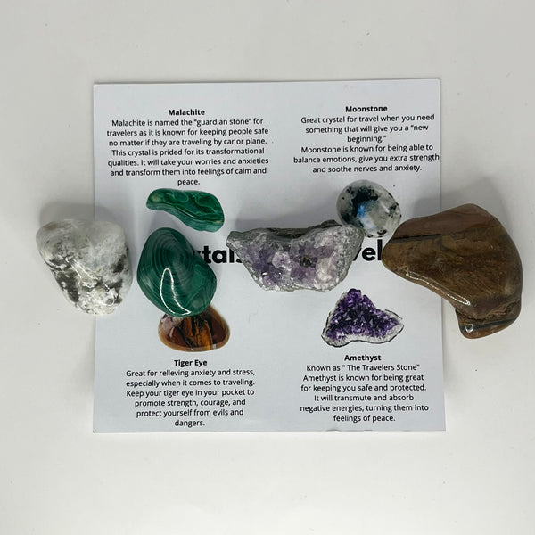Crystals for Travel - Gemstone Pack - Crystal Geological