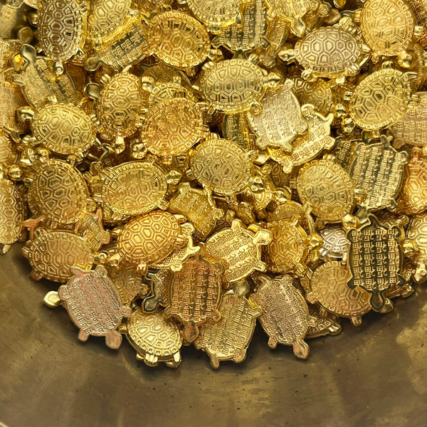 Golden Lucky Turtle - Small - Crystal Geological