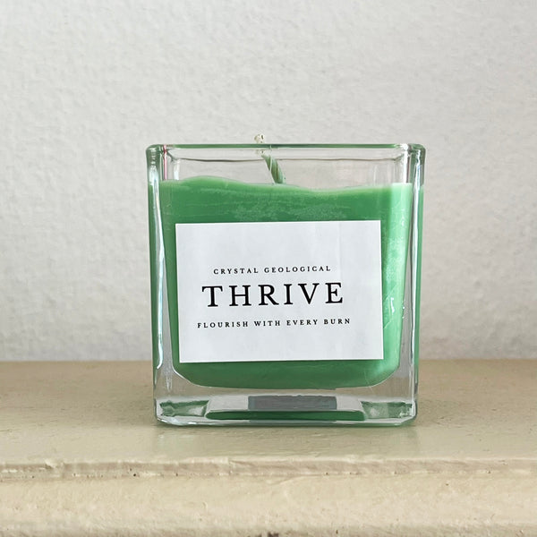 Thrive - 100% Soy Wax Candle - Crystal Geological - Crystal Geological
