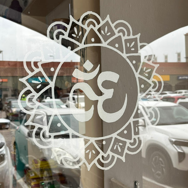 Vinyl Peel Off Sticker - Frosted Glass Effect - Crystal Geological