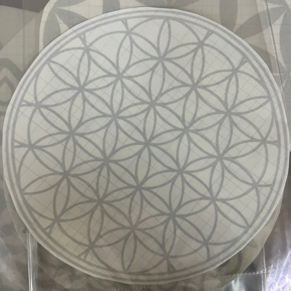 Vinyl Peel Off Sticker - Frosted Glass Effect - Crystal Geological