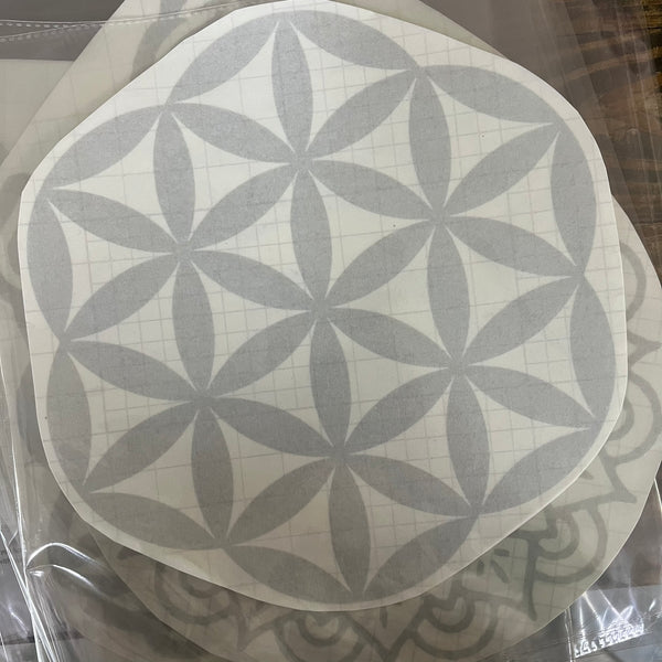 Vinyl Peel Off Sticker - Frosted Glass Effect - Crystal Geological