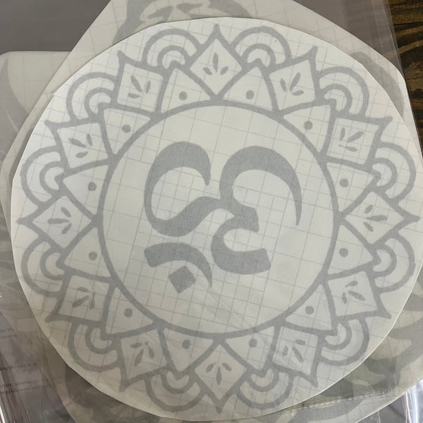 Vinyl Peel Off Sticker - Frosted Glass Effect - Crystal Geological