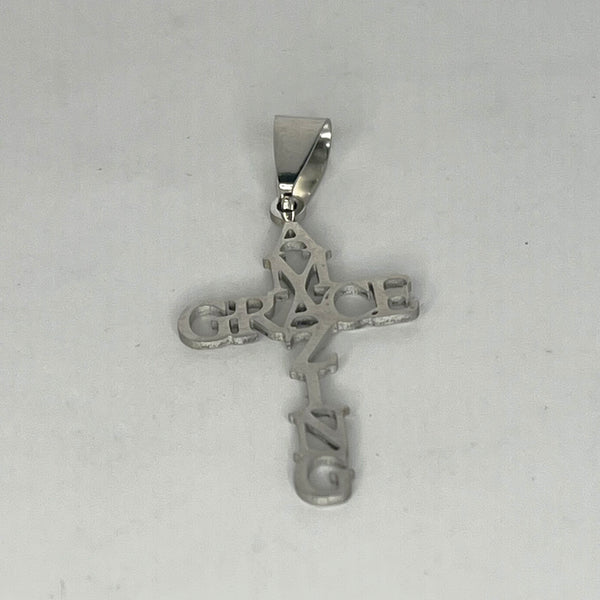 Amazing Grace Stainless Steel Pendant - Crystal Geological