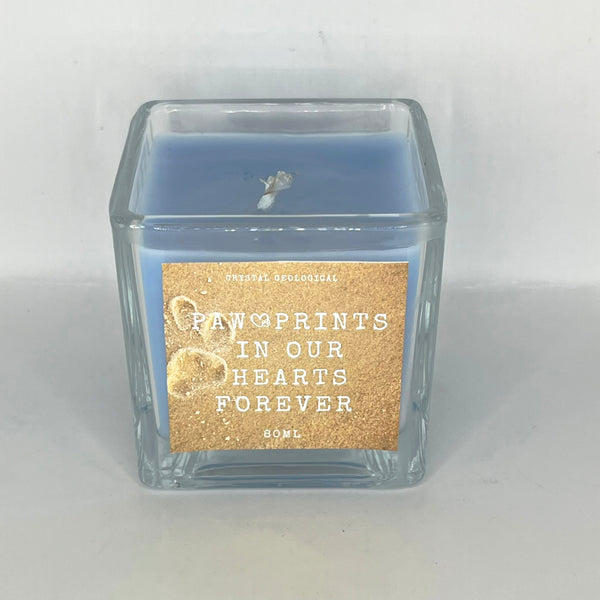 Pet Remembrance Candle - Crystal Geological