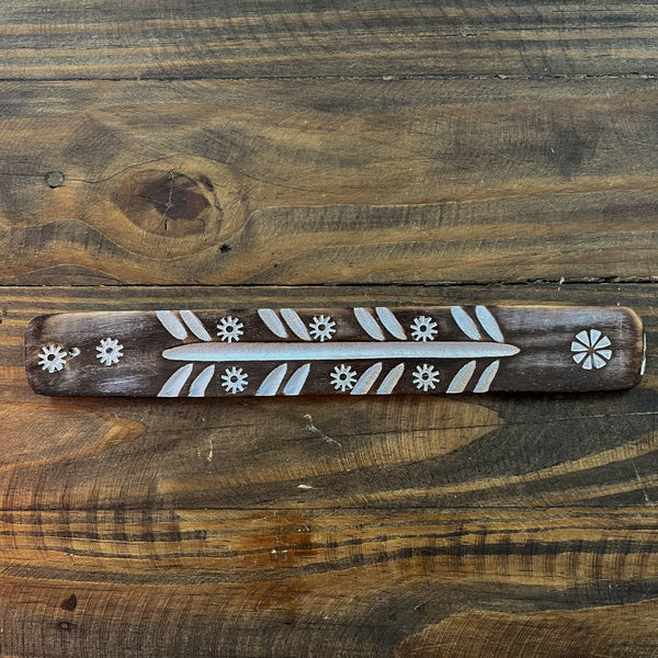 Assorted Wooden Patterned Incense Holders - 25cm