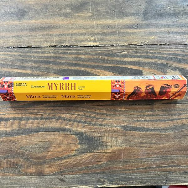 Assorted Darshan Tube ( Hex ) Incense - Crystal Geological