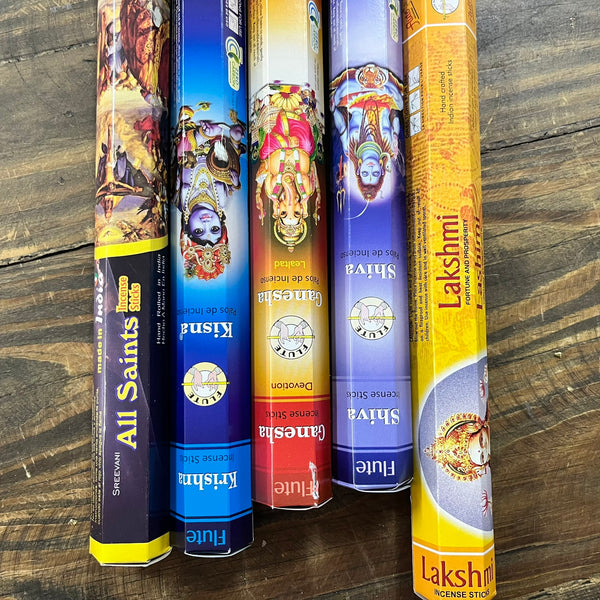 Assorted Flute Incense Tube - Crystal Geological
