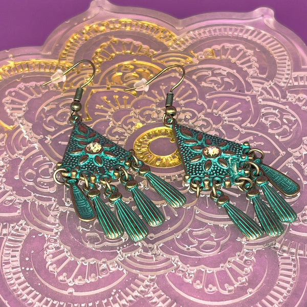 Boho Earring Pair - mixed metal