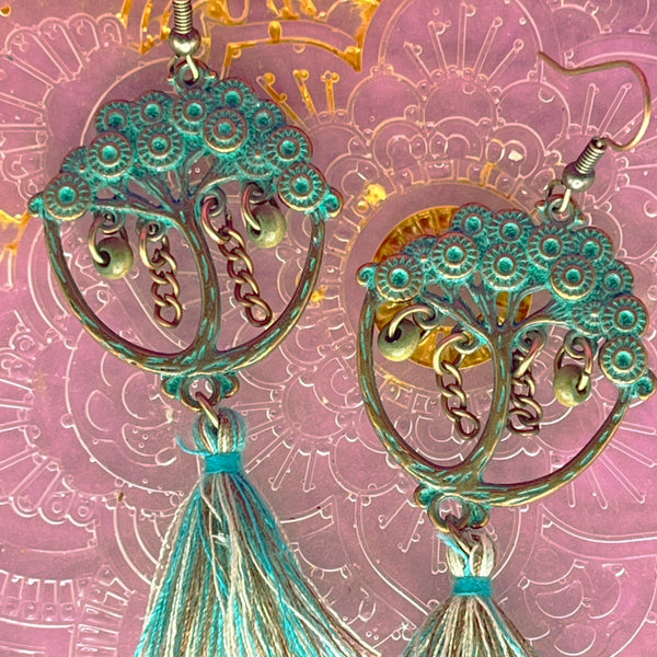 Boho Earring Pair - mixed metal