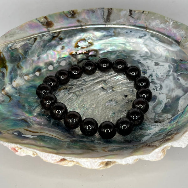 Garnet Round Bead Bracelets - Crystal Geological