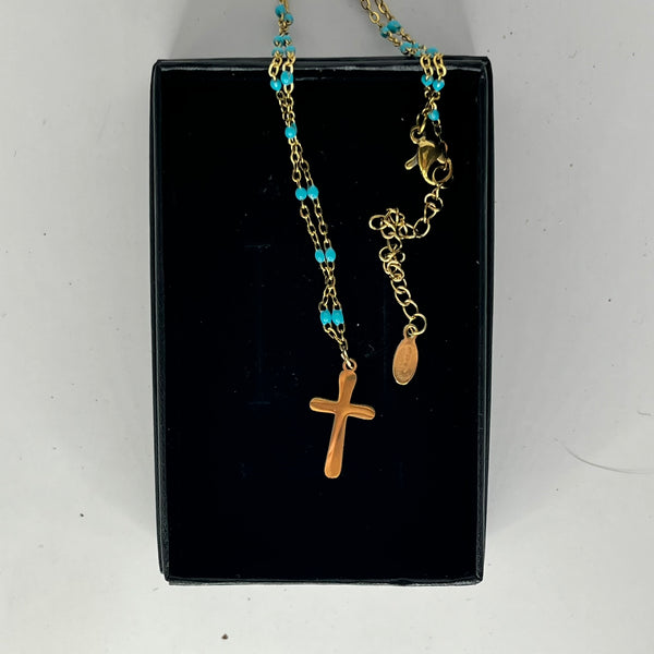 Assorted Stainless Steel Chains with Charm Pendant - Crystal Geological