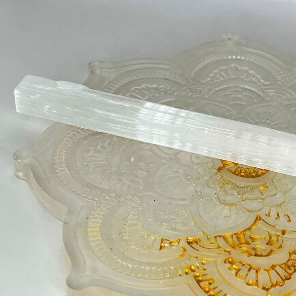 Selenite Natural Wand - 15cm - Crystal Geological
