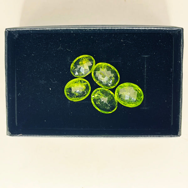 Faceted Peridot Cabochon