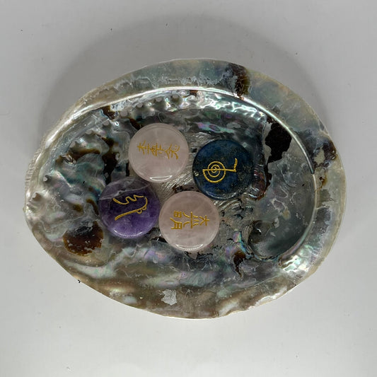 Gemstone with Reiki Symbols