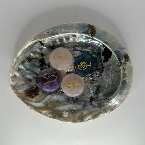 Gemstone with Reiki Symbols
