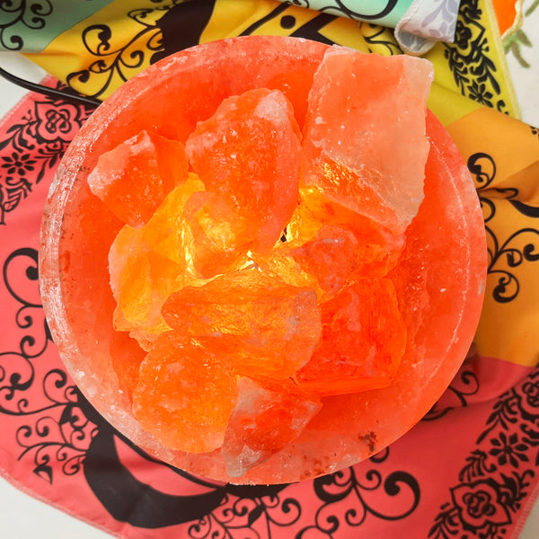 Firebowl Salt Lamp - Medium - Crystal Geological