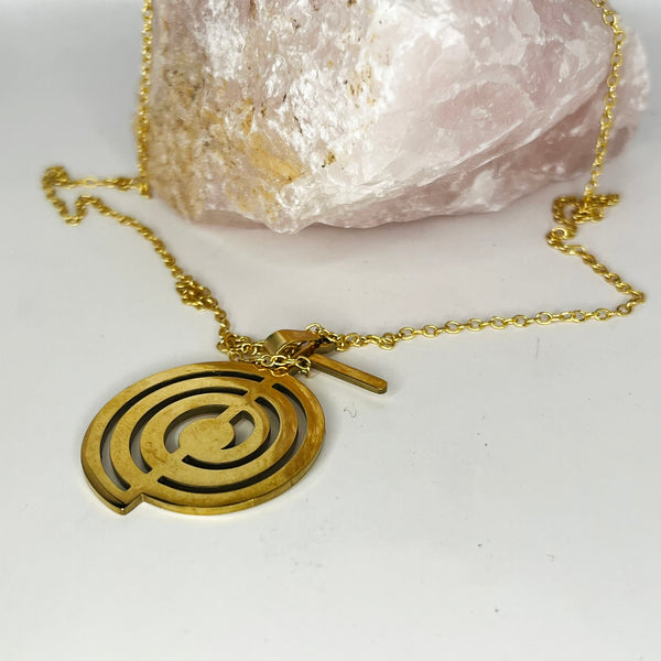 Stainless Steel Cho Ku Rei Reiki Symbol Chain