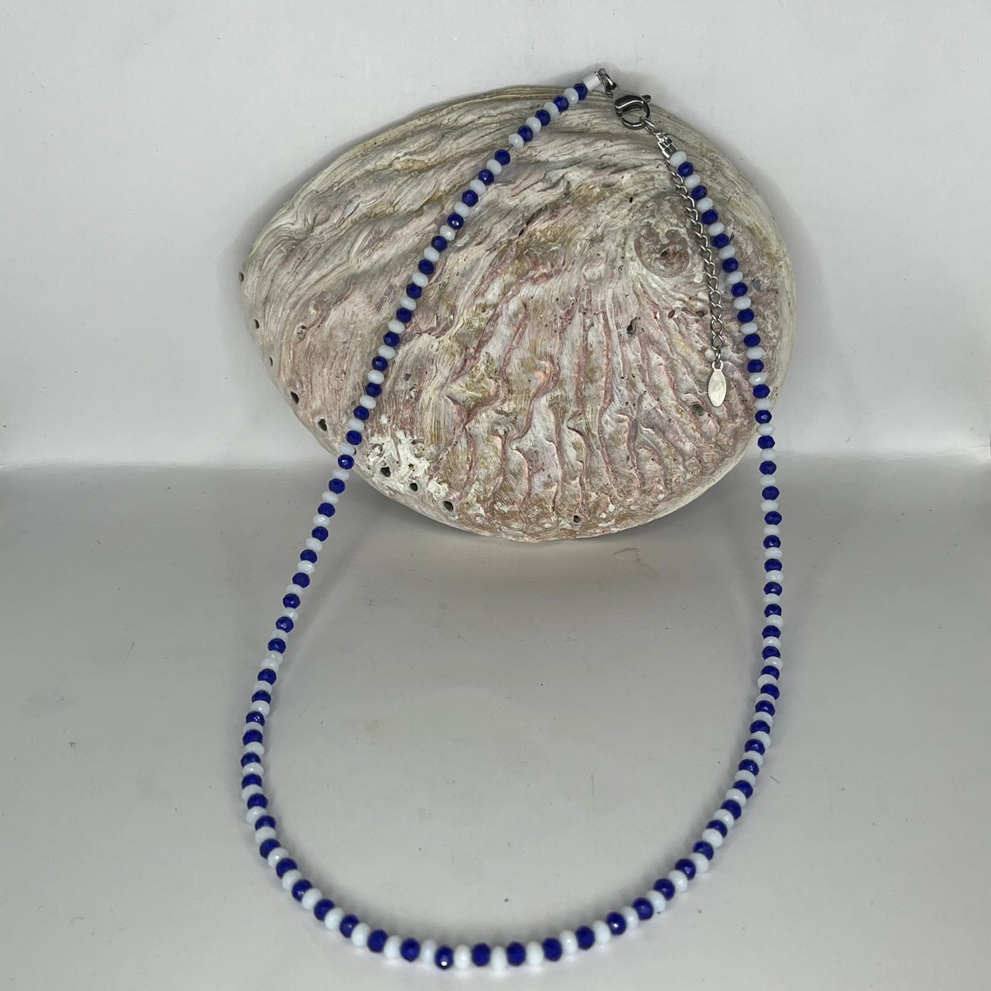 Faceted Glass bead Necklace