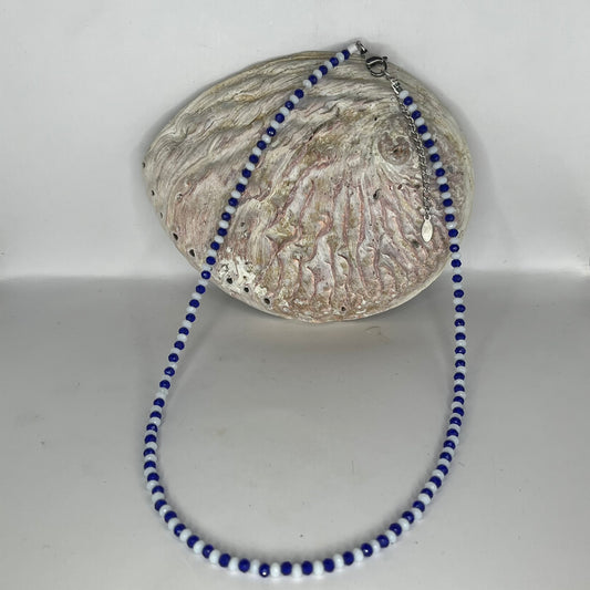 Faceted Glass bead Necklace