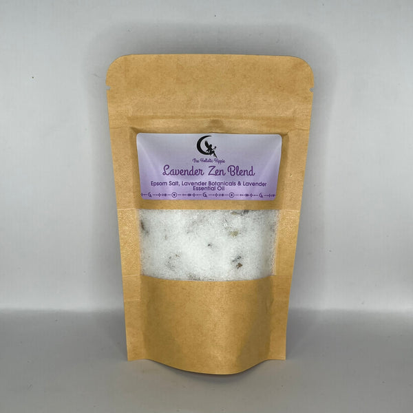 Lavender Zen Blend 500ml Bath Salt - By The Holistic Hippie - Crystal Geological