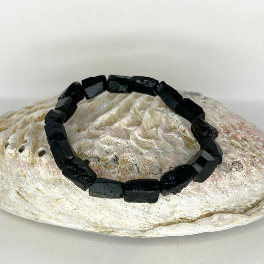 Rough Black Tourmaline Bracelet