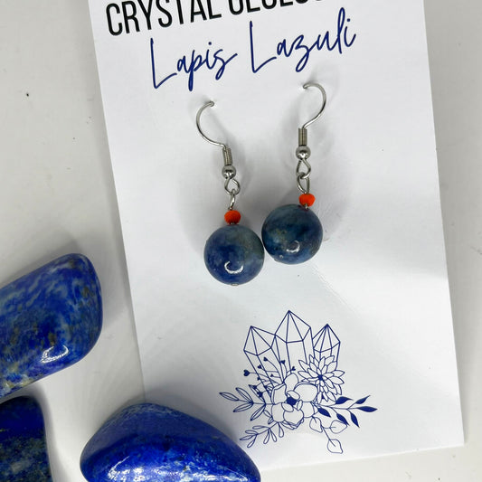 Assorted Lapis Lazuli Earring Pair - Crystal Geological