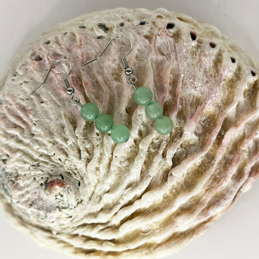 Assorted Green Adventurine Earring Pair