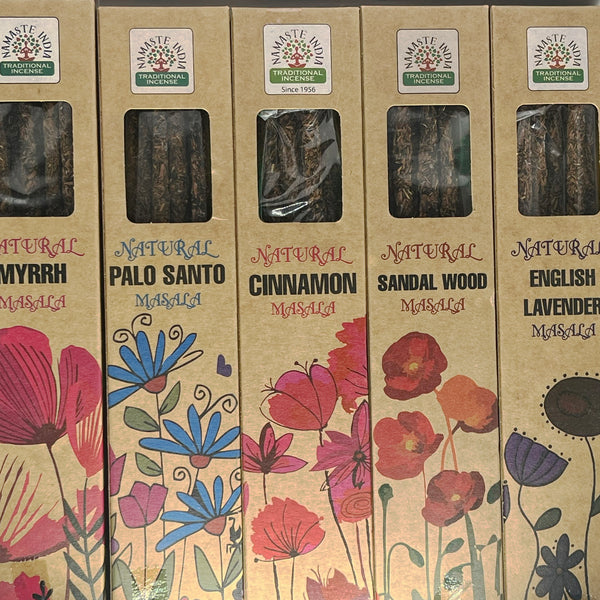 Orkay Namaste India Natural Handrolled Incense - Crystal Geological