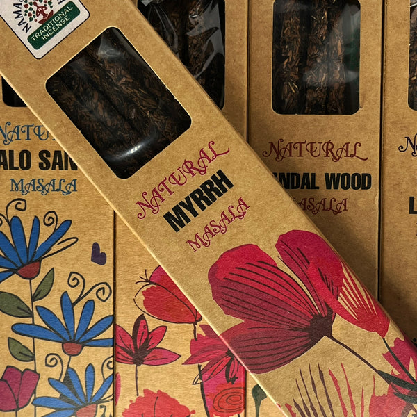 Orkay Namaste India Natural Handrolled Incense - Crystal Geological
