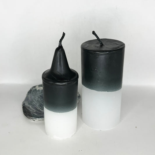 Cleansing Candle - Black and White