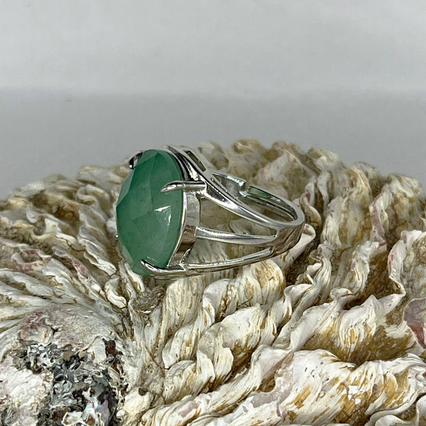 Assorted Oval Facet Gemstone Ring Adjustable