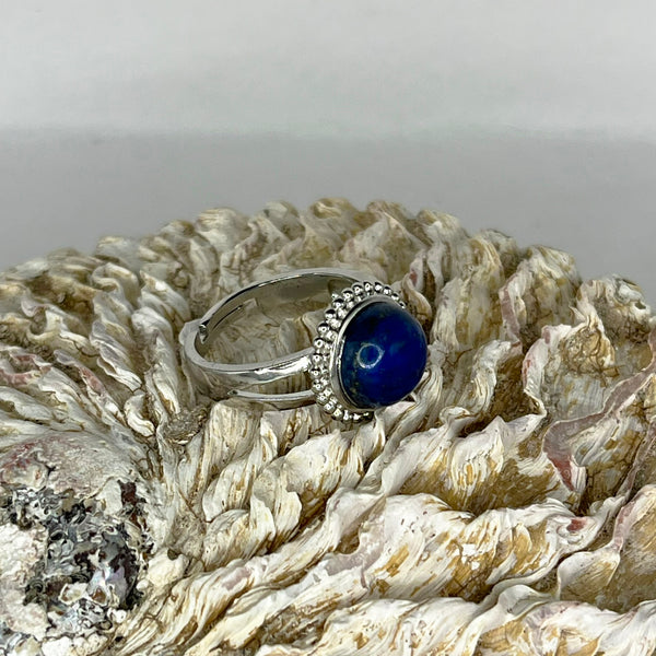 Assorted Round Adjustable Gemstone Ring