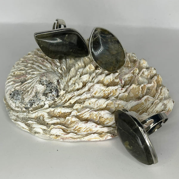 Assorted Labradorite Gemstone Ring Adjustable