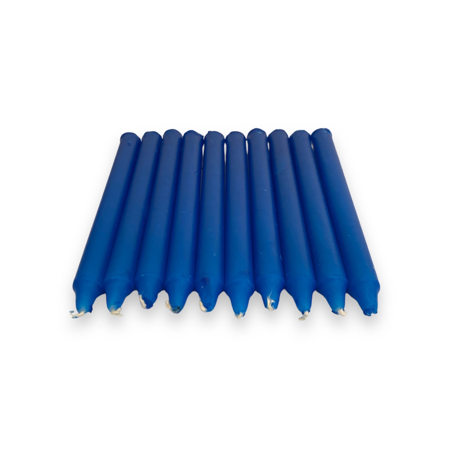 Pack of 10 Dark Blue Candles - 17cm