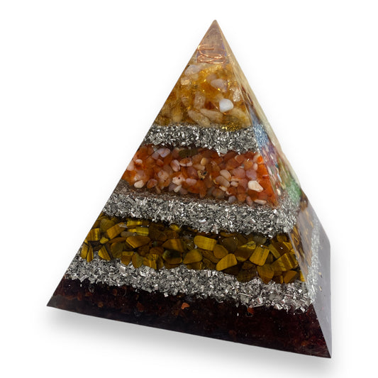 Orgonite Pyramid - Large - Abundance & Prosperity - 17cm