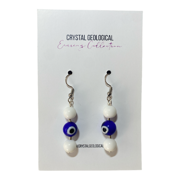 Assorted Evil Eye Earring Pair - Crystal Geological