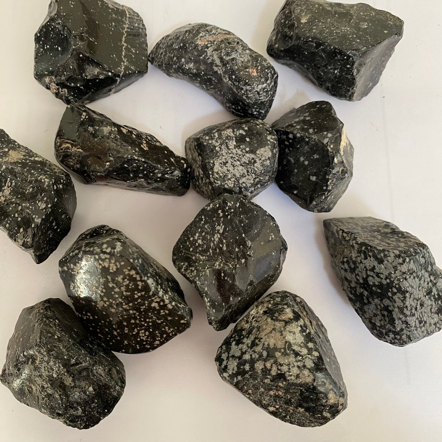 Snowflake Obsidian Rough – Crystal Geological