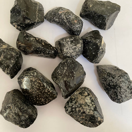 Snowflake Obsidian Rough - Crystal Geological