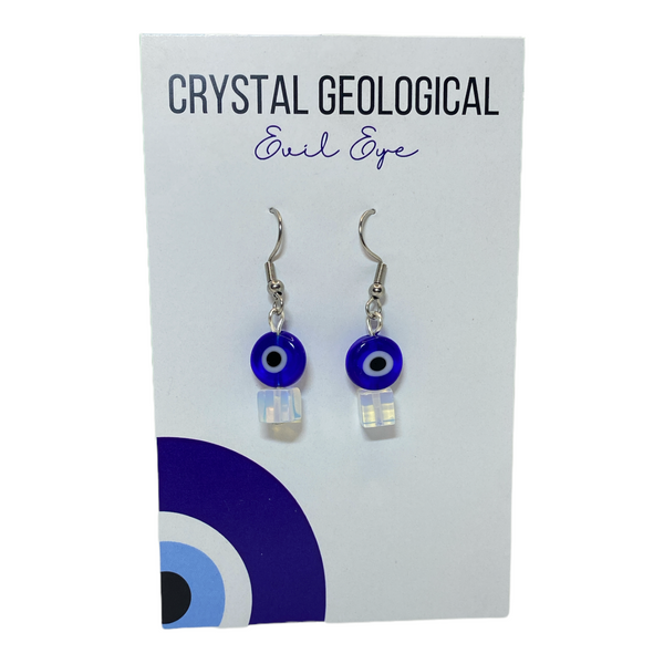 Assorted Evil Eye Earring Pair - Crystal Geological