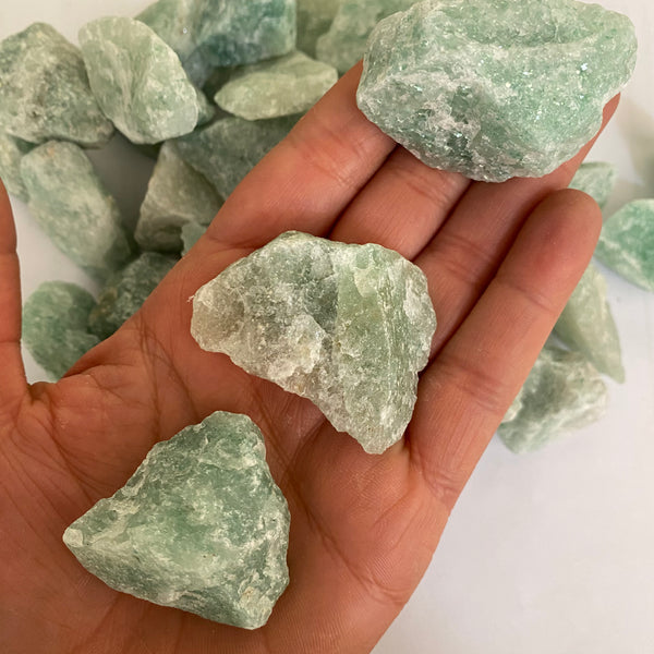 Green Adventurine Rough - Crystal Geological