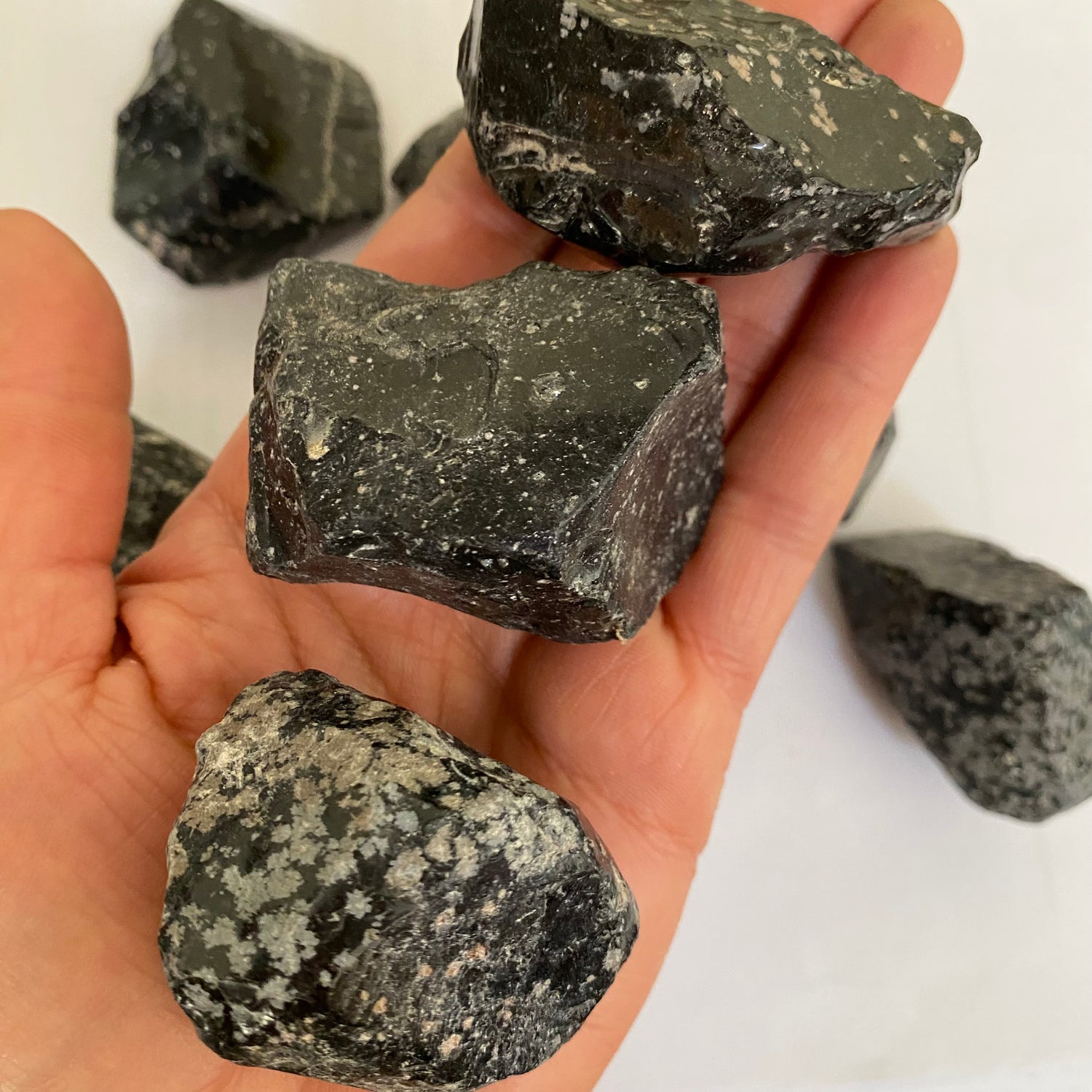Snowflake Obsidian Rough – Crystal Geological