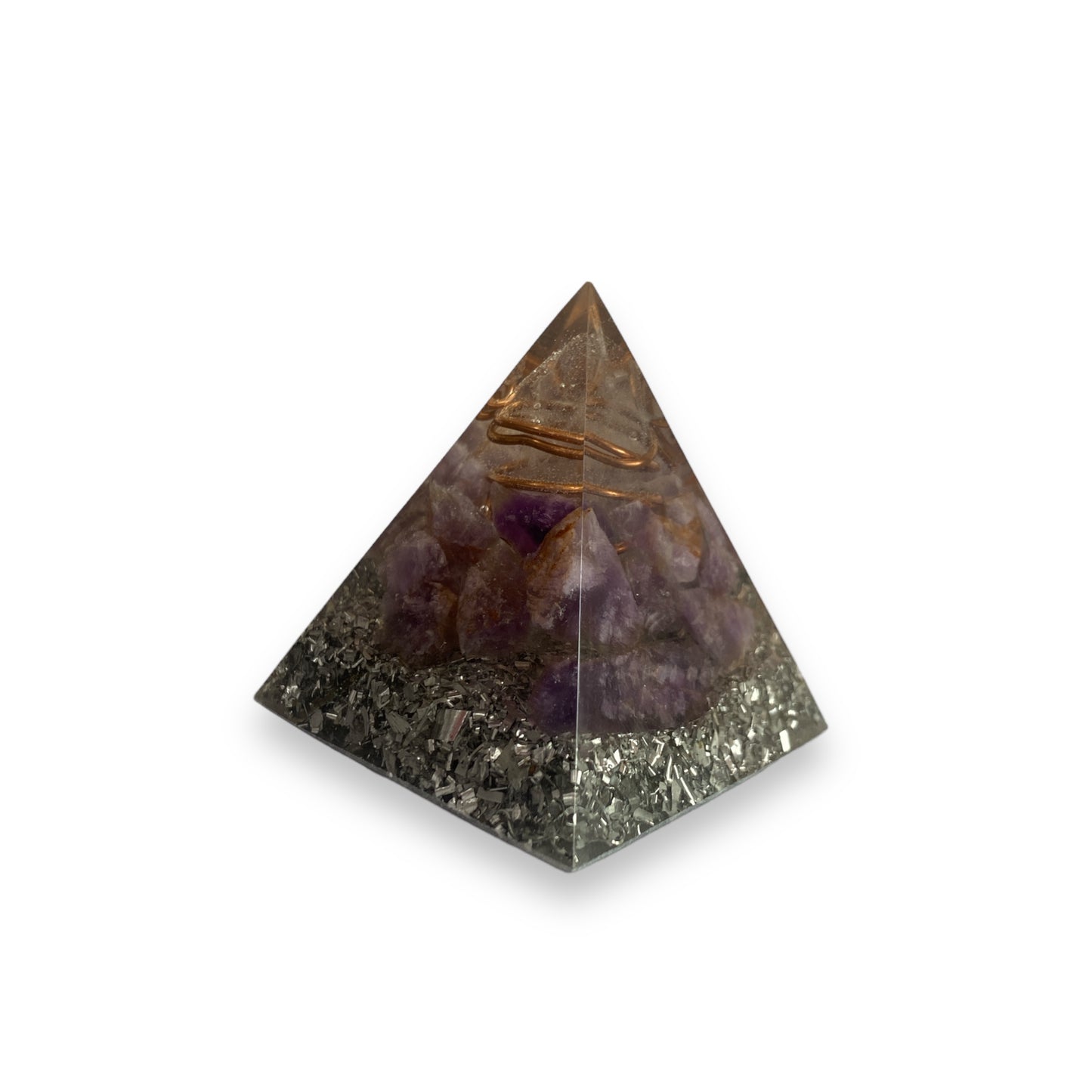 Amethyst Orgonite Pyramid - 5cm